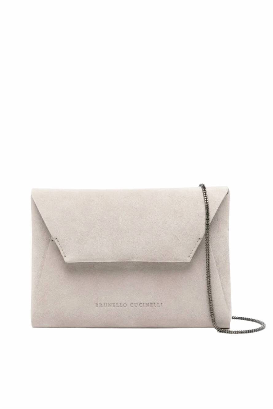 NEW BRUNELLO CUCINELLI women's chainstrap mini bag in beige
